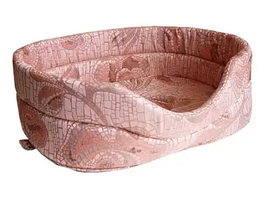 ZOOexpress лежанка для кошек и собак мебельная ткань, бежевая