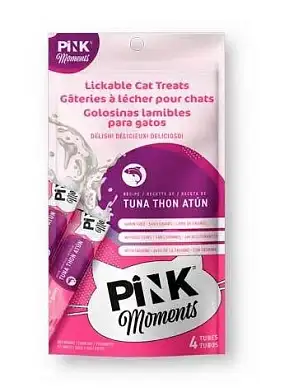 Pink moments пюре для кошек для кожи и шерсти тунец с маслом лосося
